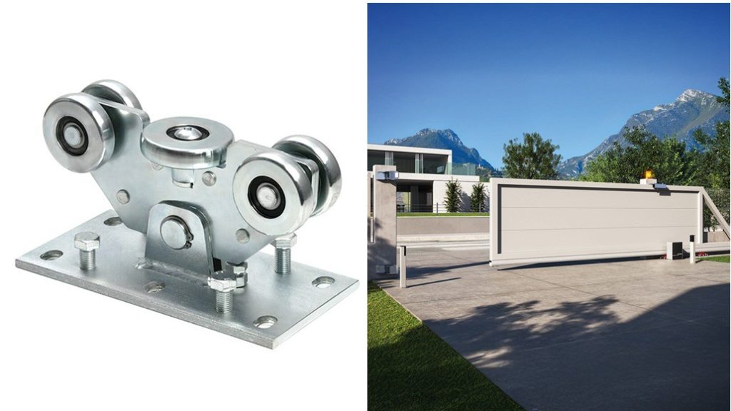 Comunello wielstelsel voor looprail vrijdragende poorten