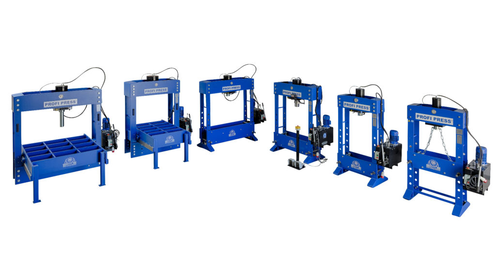 Motorised Workshop Presses : Choose from a wide range of tonnages: 30 ton (M/H-2), 60, 100, 160, 200, and 300 ton (M/H-M/C-2), in multiple working widths for a wide variety of jobs.