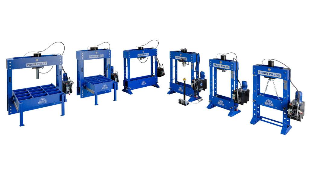 Motorised Workshop Presses : Choose from a wide range of tonnages: 30 ton (M/H-2), 60, 100, 160, 200, and 300 ton (M/H-M/C-2), in multiple working widths for a wide variety of jobs.