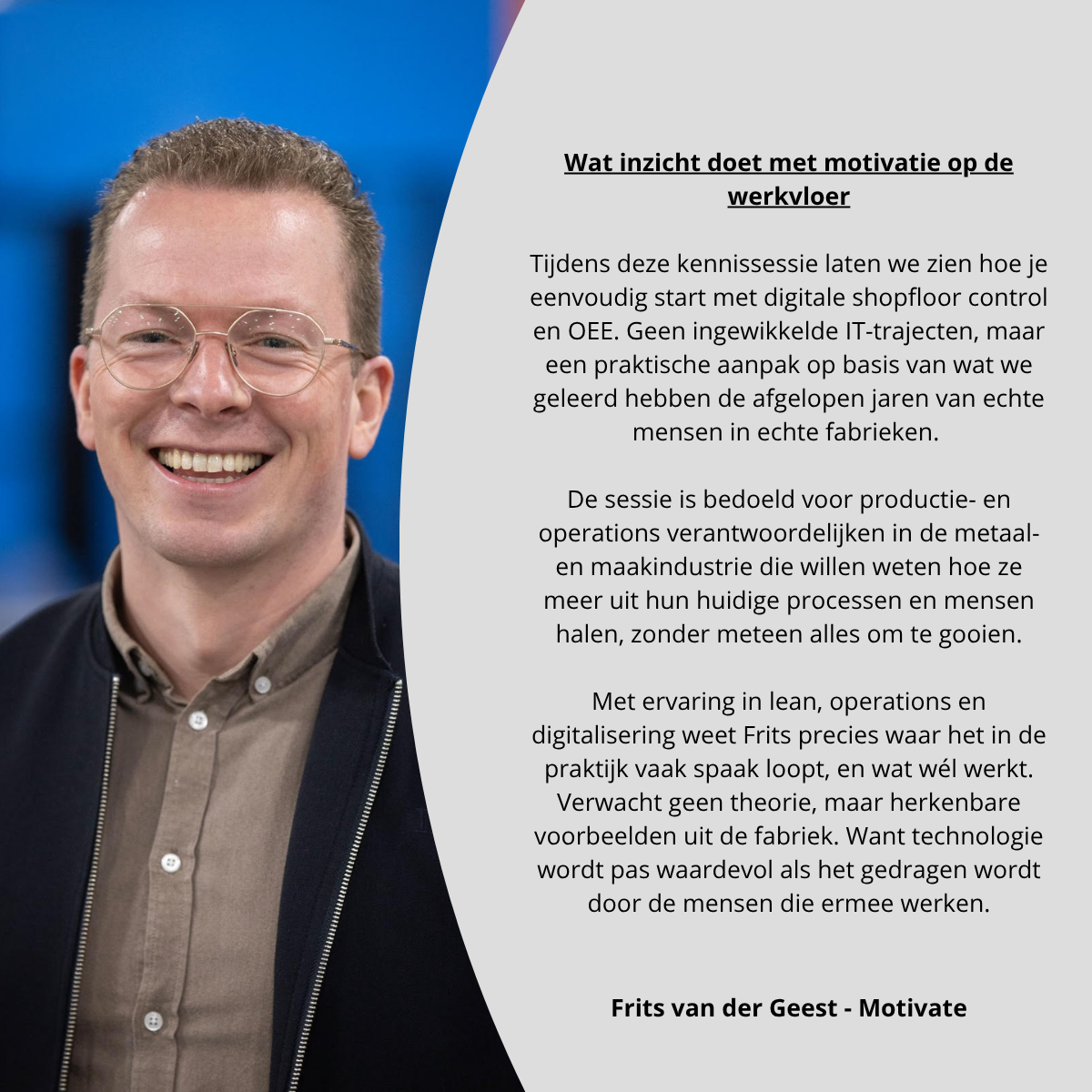 donderdag 9 oktober 13:45u - 14:30u