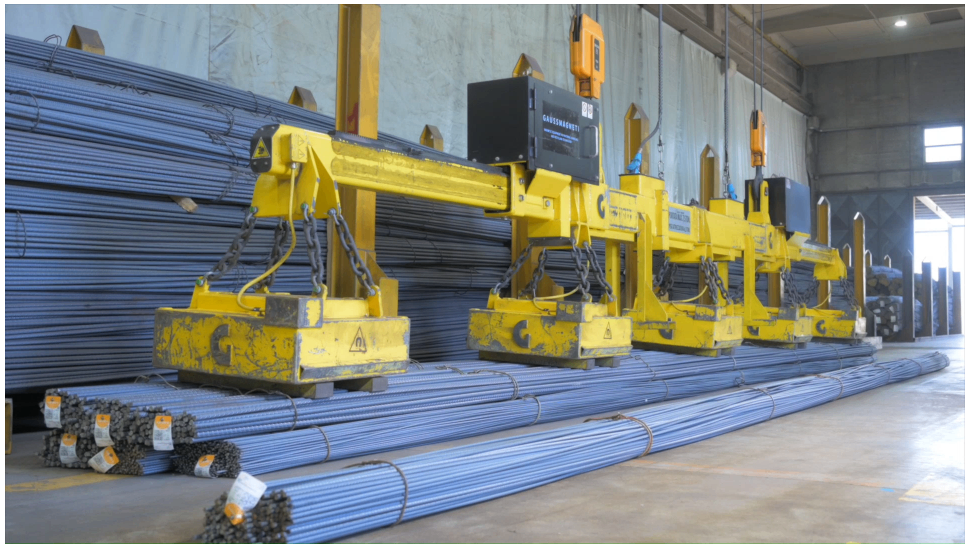 Elektro magnets for bundels and pakkets