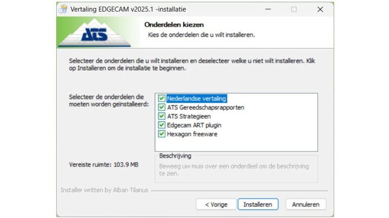 Nieuwe Opties in de Edgecam Vertaalinstaller