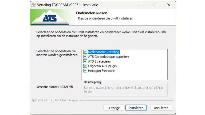 Nieuwe Opties in de Edgecam Vertaalinstaller