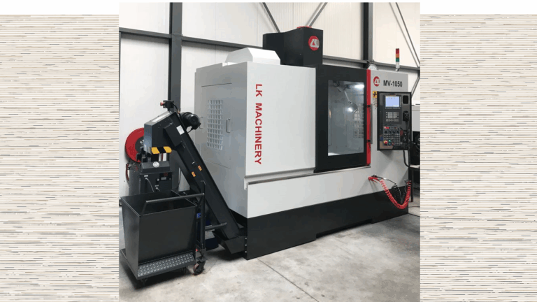 LK Machinery CNC vertikale bewerkingscentra. Mooie lijn van vertikale bewerkingscentra, te beginnen bij de VM-2, oplopend naar de VM-5. Een veel verkocht model betreft de MV-1050. Een compleet bewerkingscentrum met verplaatsingen van 1050 x 600 x 610 mm