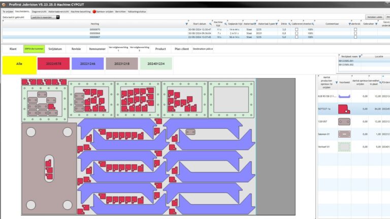 PROfirst Jobvision Planning & Machinetijdregistratie