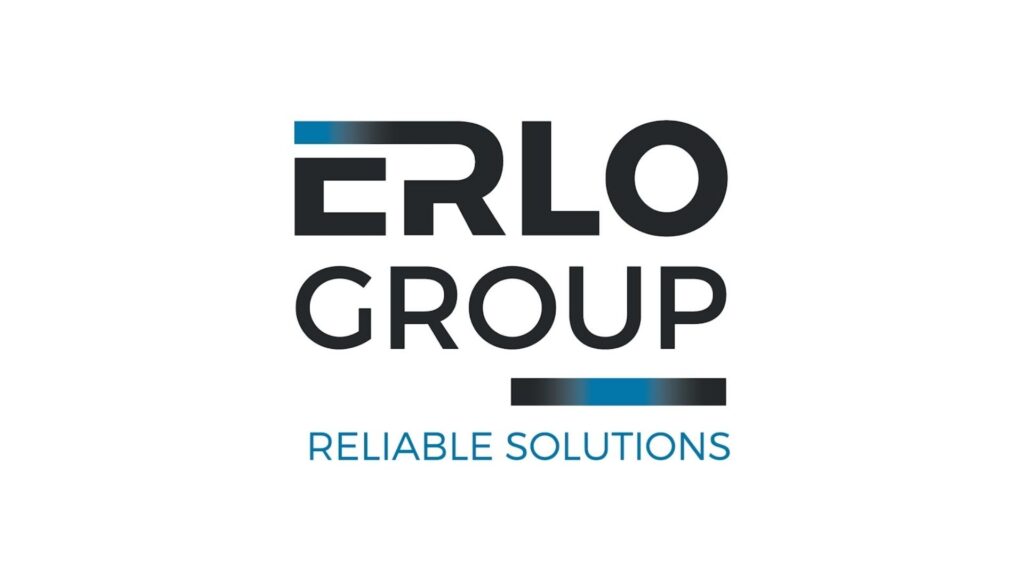 Logo van Erlo Group met slogan Reliable Solutions