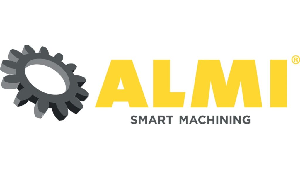 ALMI Smart Machining-logo met donker tandwiel