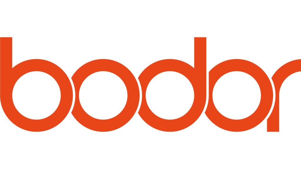 Oranje Booba-logo op witte achtergrond