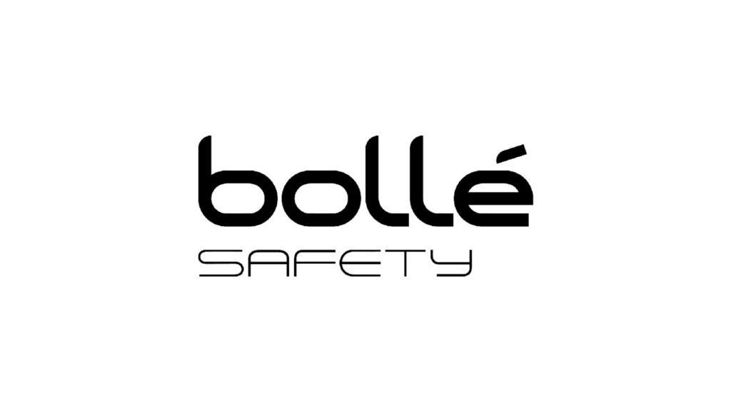 Zwart Bollé Safety-logo op witte achtergrond
