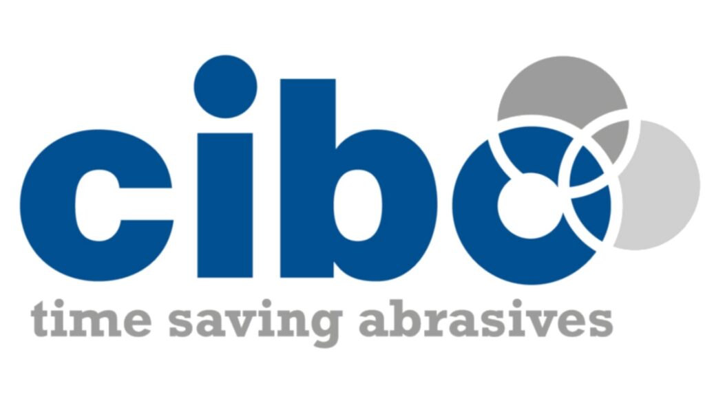 Cibo-logo met tekst time saving abrasives