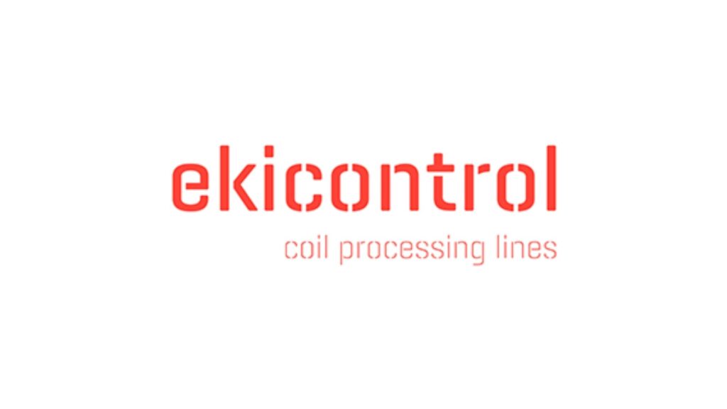 Rood Ekicontrol-logo voor coilverwerkingslijnen