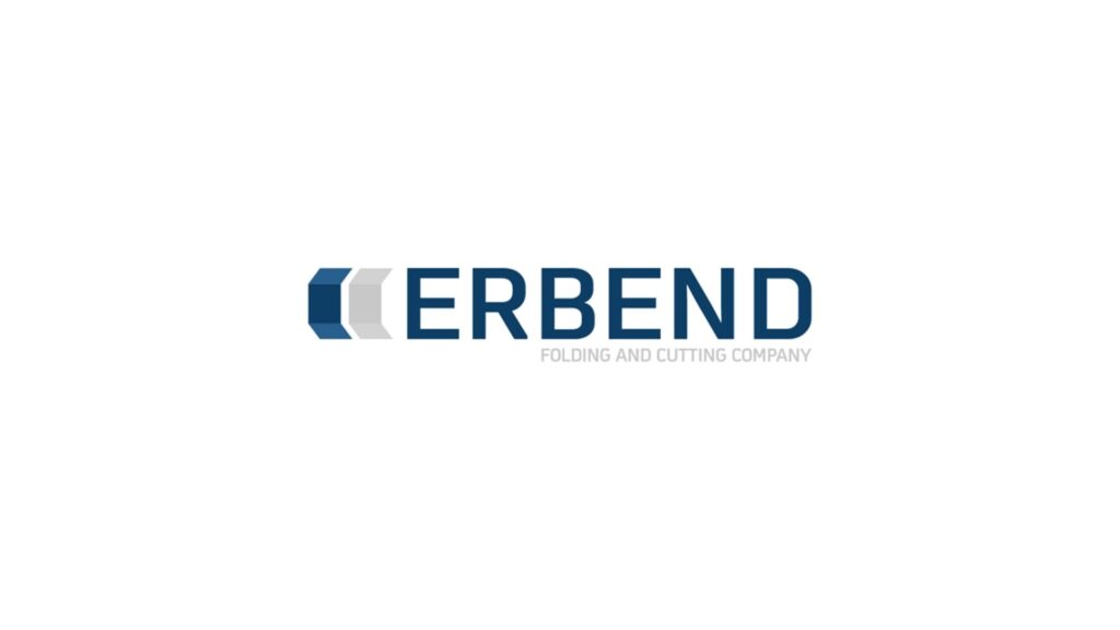 ERBEND-logo voor vouw- en snijmachines