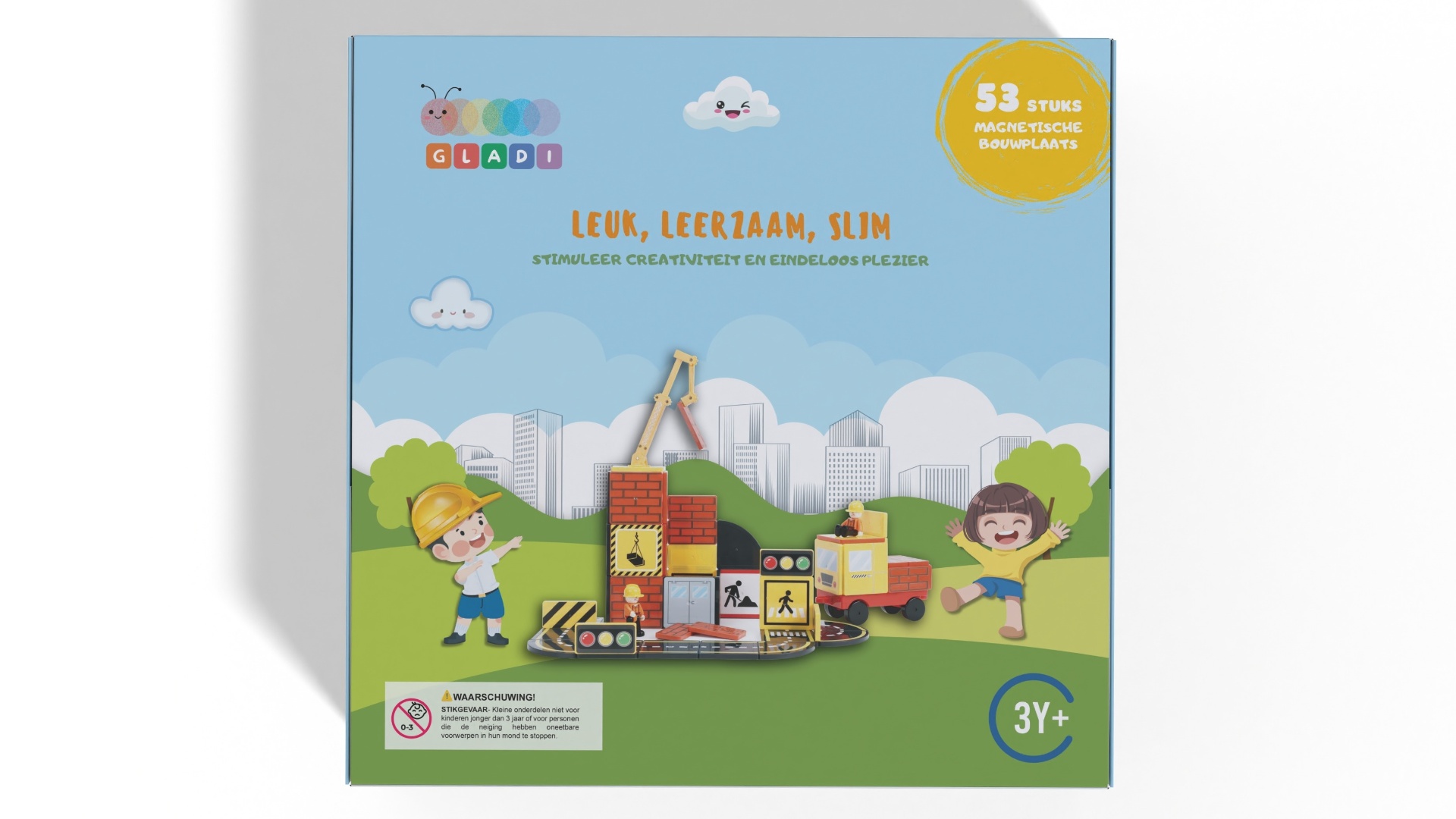 Gladi Tiles 53-Delige Bouwplaats set