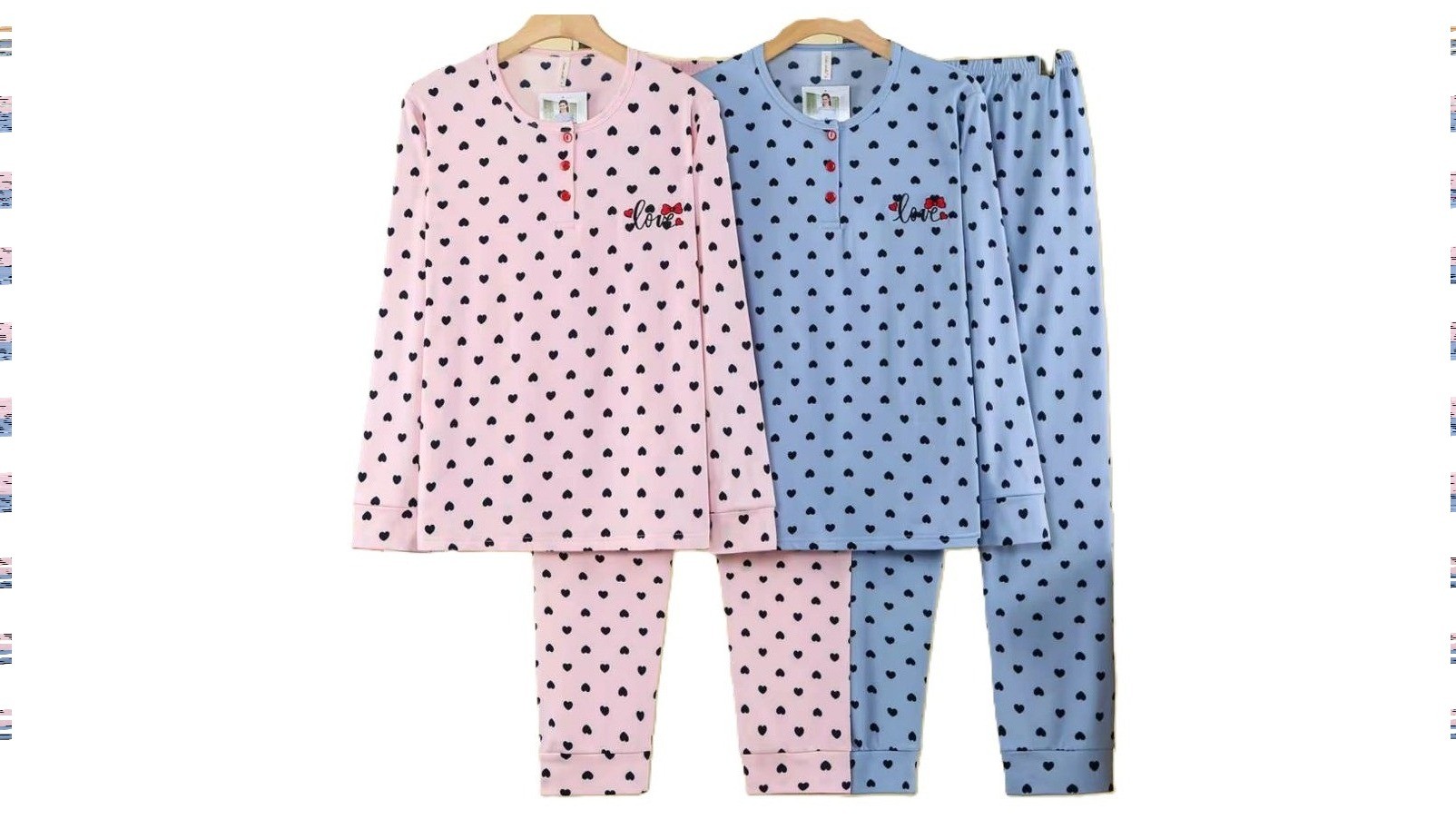 Flanel gevoerde Dames pyjama