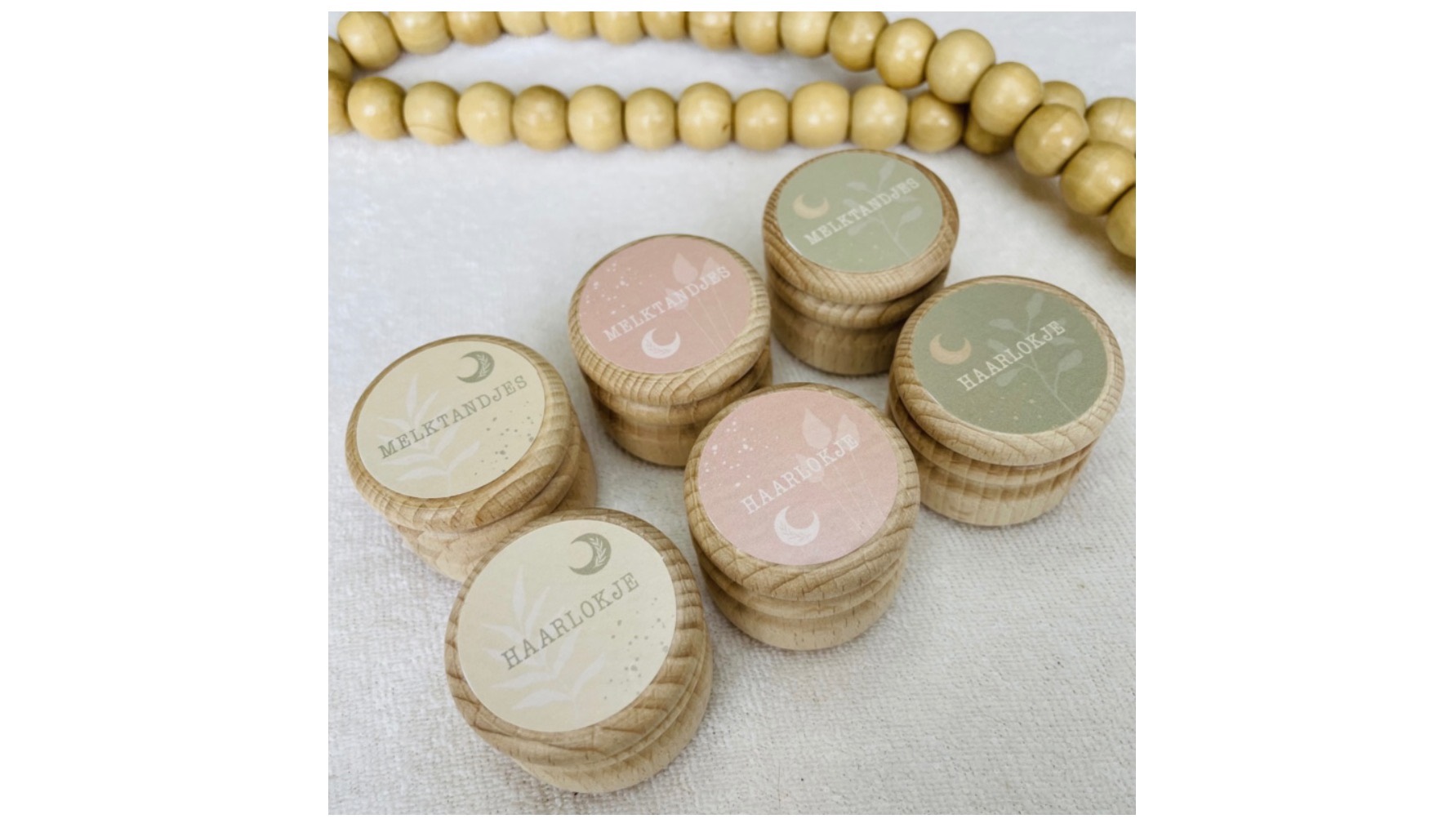 Houten bewaarkistjes en doosjes