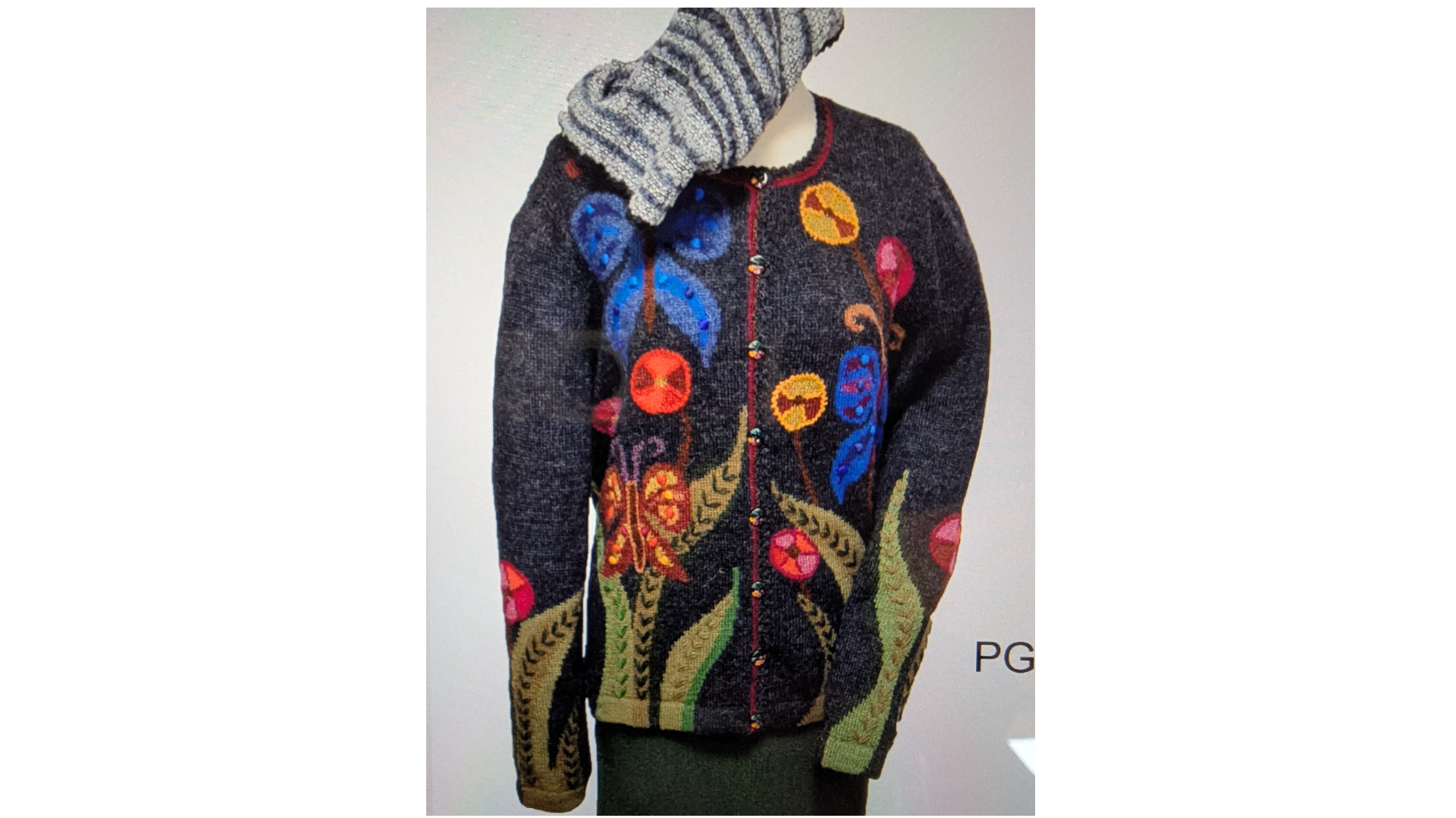 100% alpacawollen handgemaakt intarsiavest uit Peru