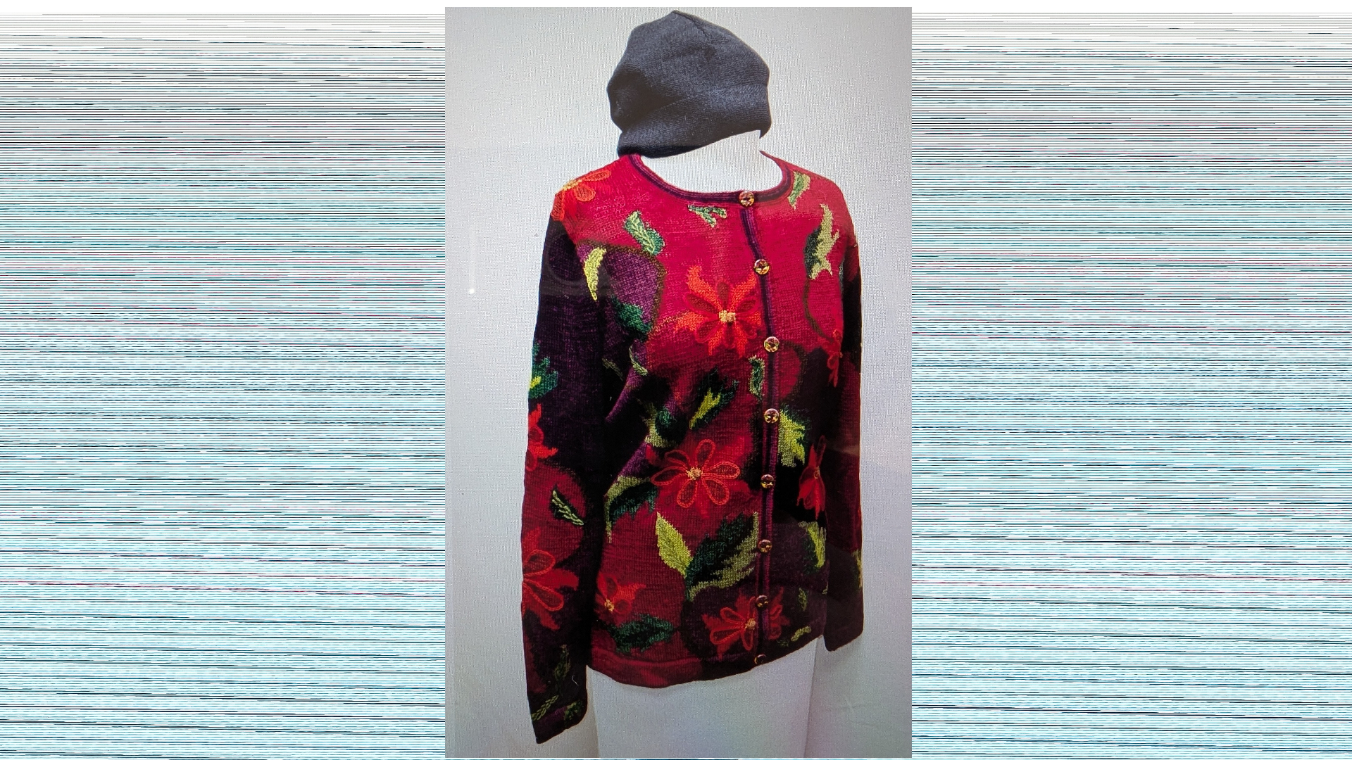 100 % alpacawollen handgemaakt intarsiavest uit Peru