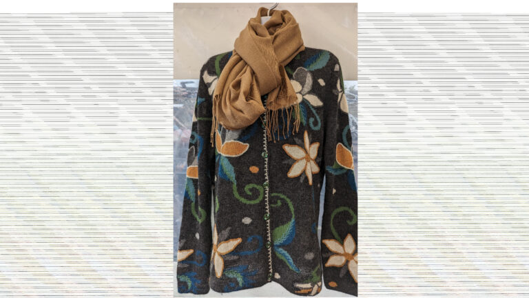 100 % alpacawollen handgemaakt intarsiavest uit Peru