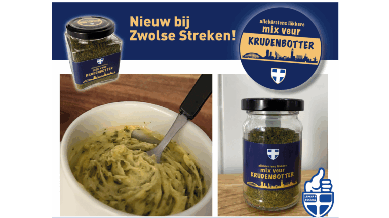 Onze allebärstens läkkere kruidenbotermix is zo lekker, je blijft ervan eten! Gevuld in Zwolle door mensen met afstand tot arbeidsmarkt