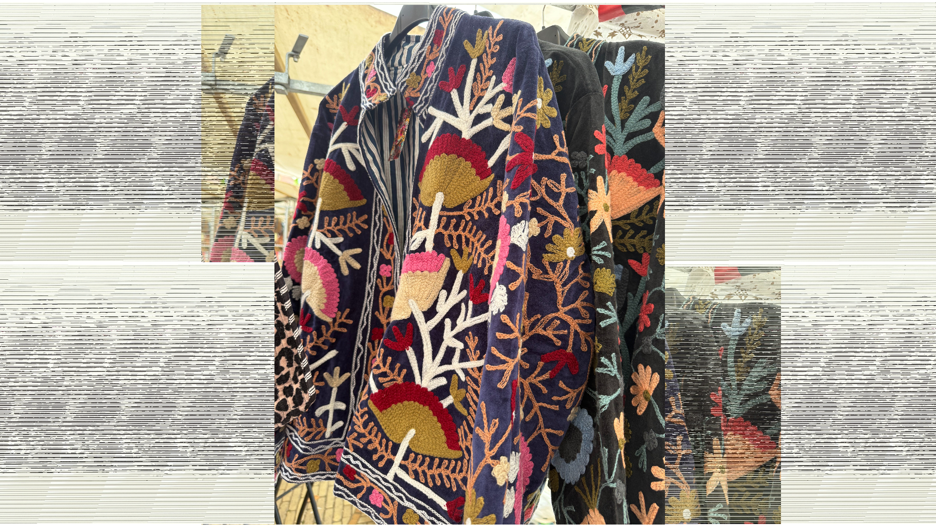 geborduurde velvet jasjes