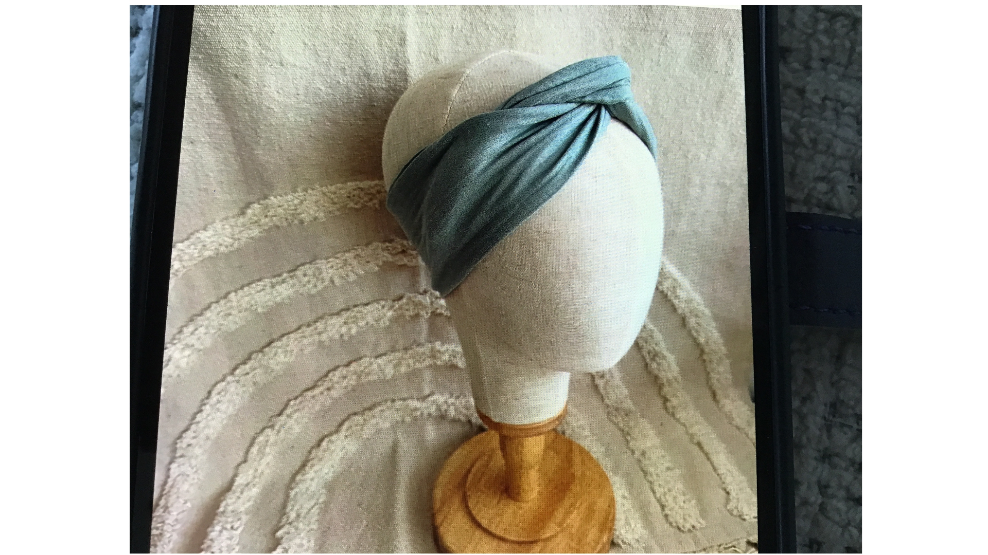 Spijkerstof haarband