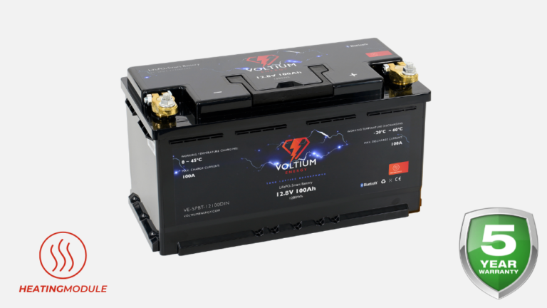 Voltium Energy® LiFePO4 Smart Battery 12,8V 100Ah DIN