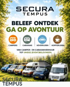 Secura Tempus promoot campers, caravans en avontuurlijke ritten