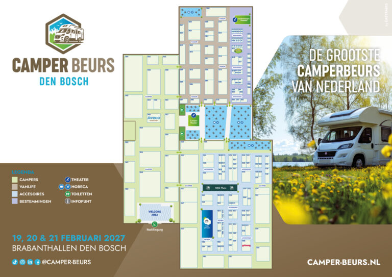 Plattegrond van Camper Beurs Den Bosch 2027