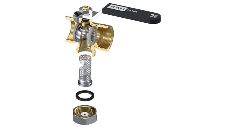 Filterkogelkranen met en zonder magneetstaaf