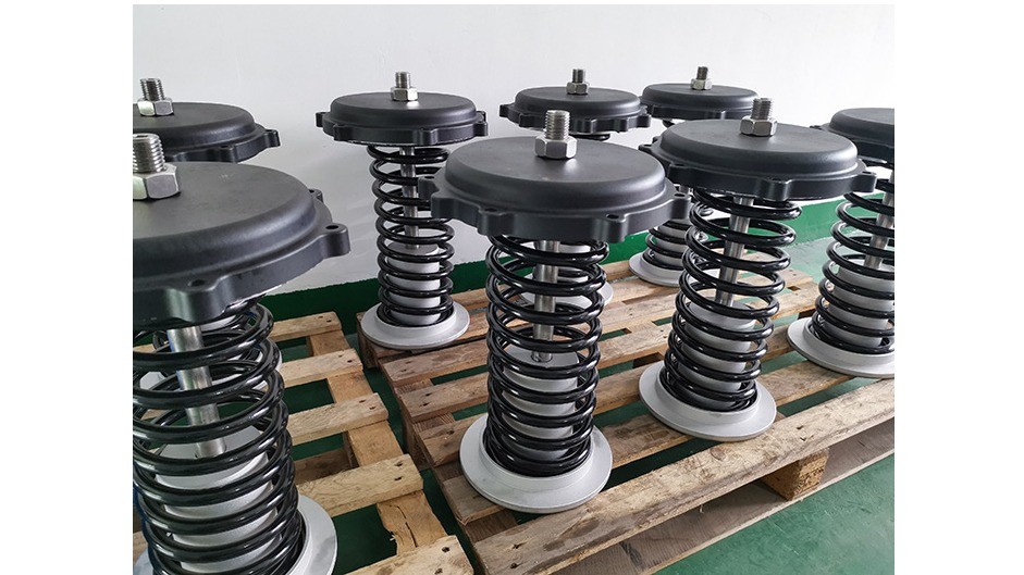 Pneumatische actuatorveer van het vorktype van aluminiumlegering