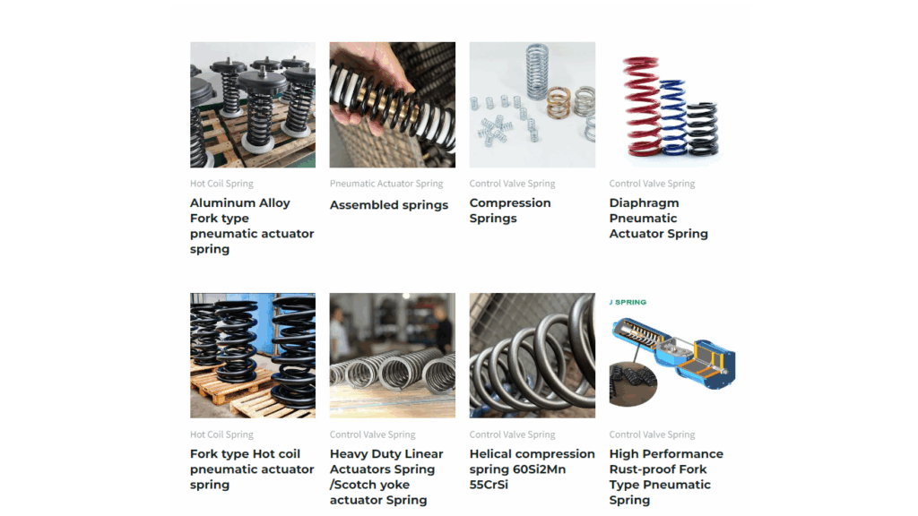 Pneumatic Actuator Spring