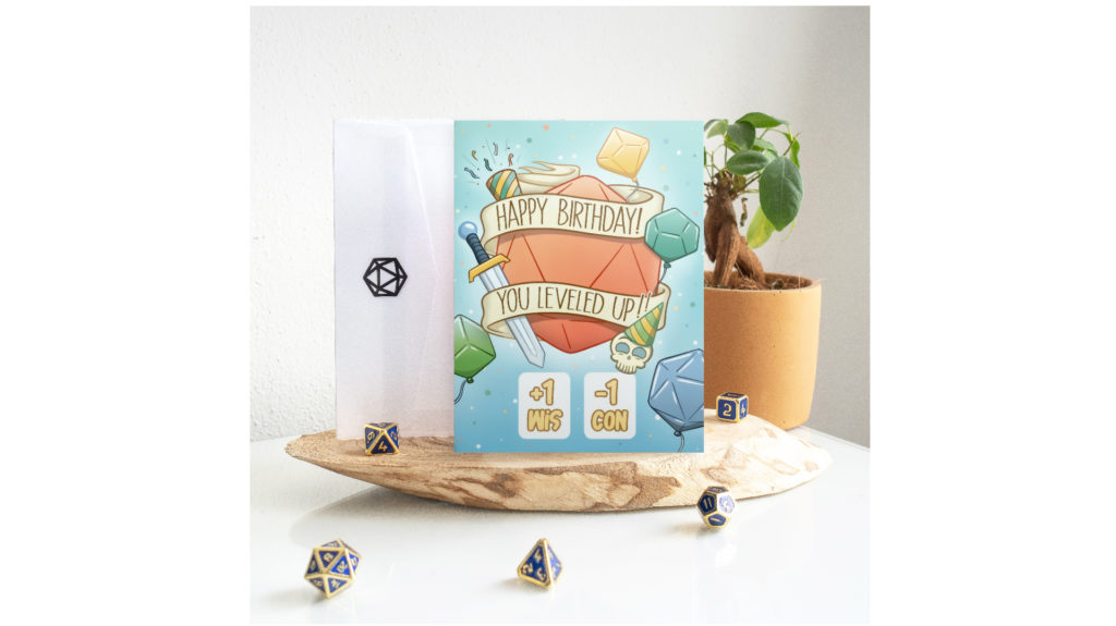 Birthday D20 Postcard