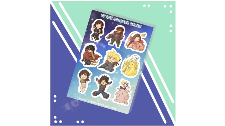 Sticker sheet FFVII