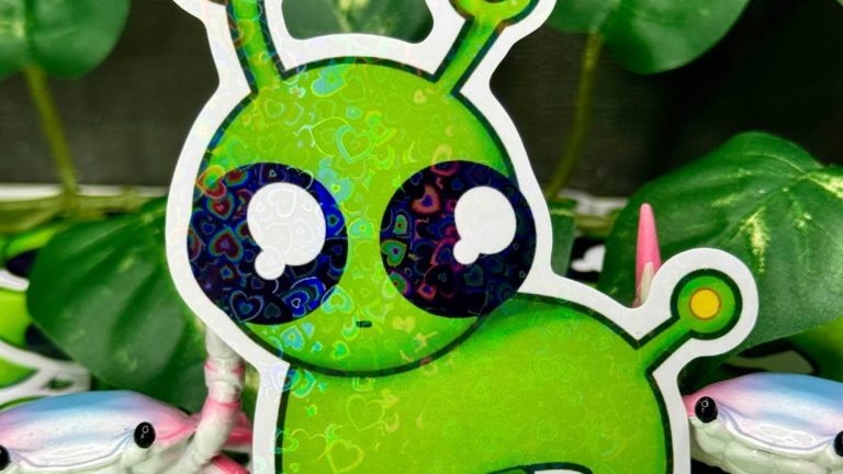 Alien autism creature sticker