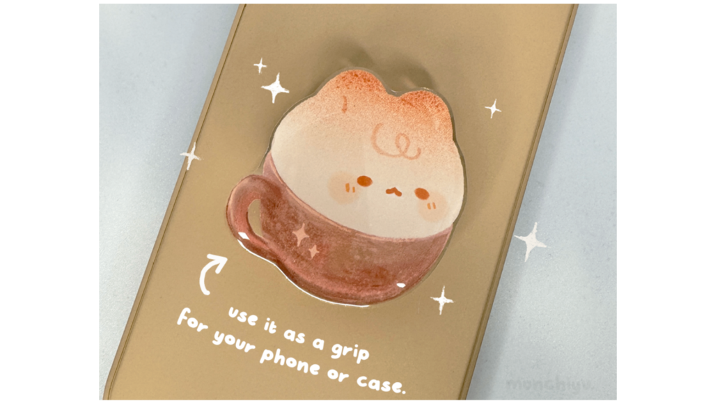Cat-puccino Phone Grip