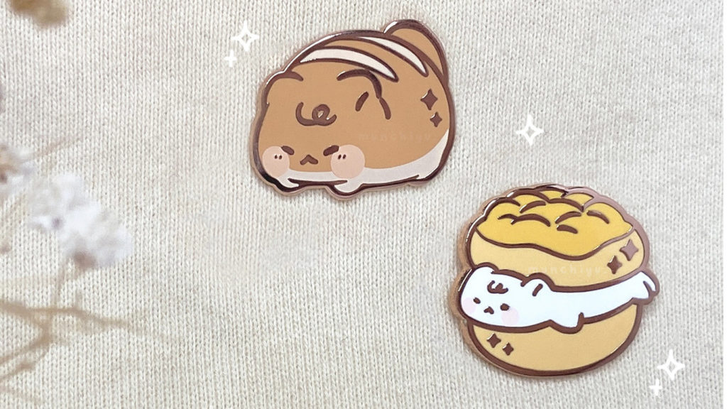 Cat Bun – Enamel Pin