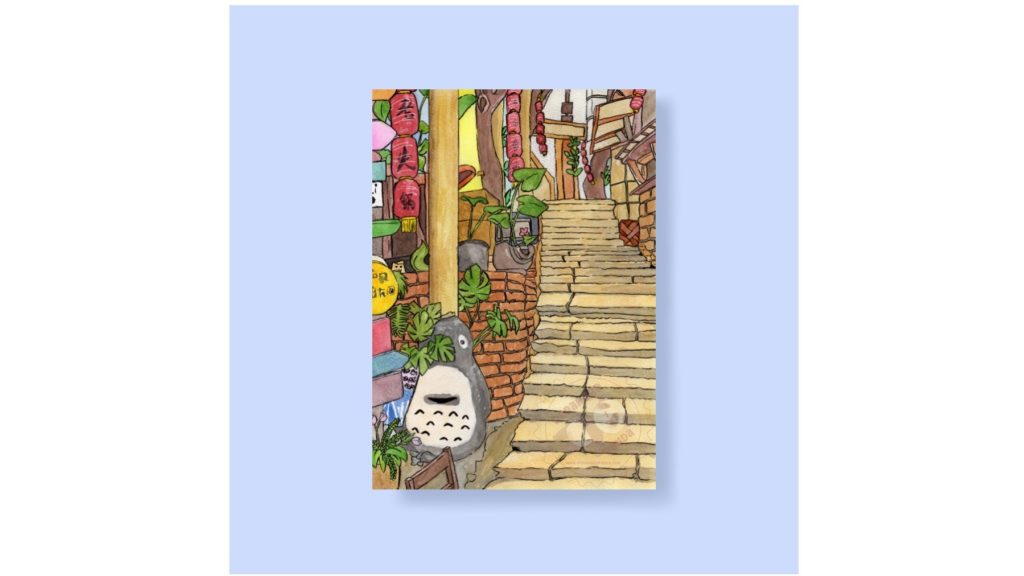 Original watercolour painting Art Print