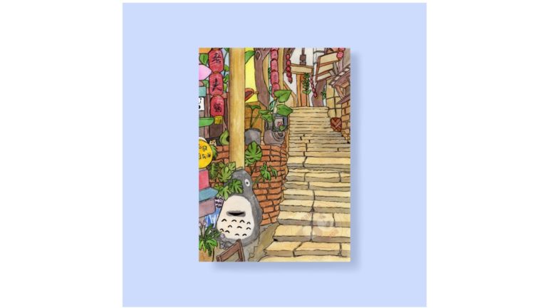 Original watercolour painting Art Print