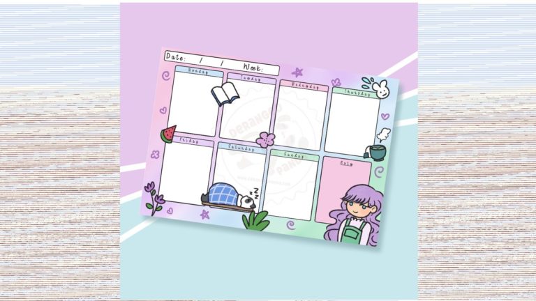 Weekly Planner Tear-off Notepad