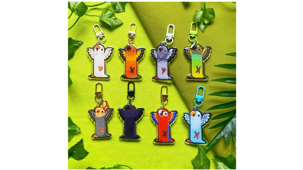 Long birb Keychains