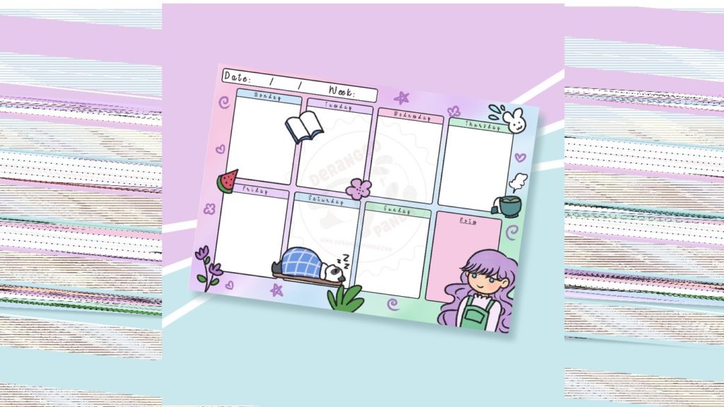 Weekly Planner Tear-off Notepad