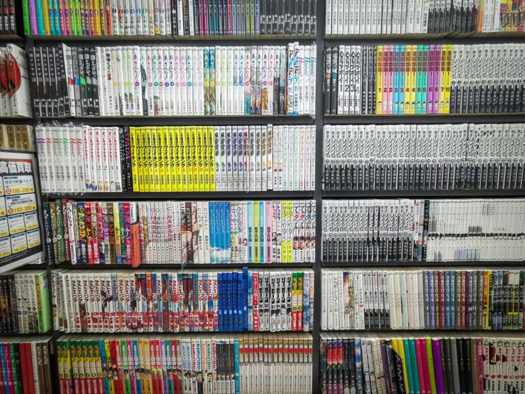 Manga shelf