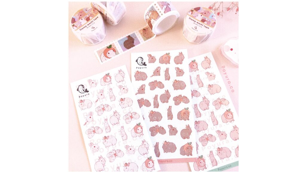 Bunny Stickers & Washi Tape