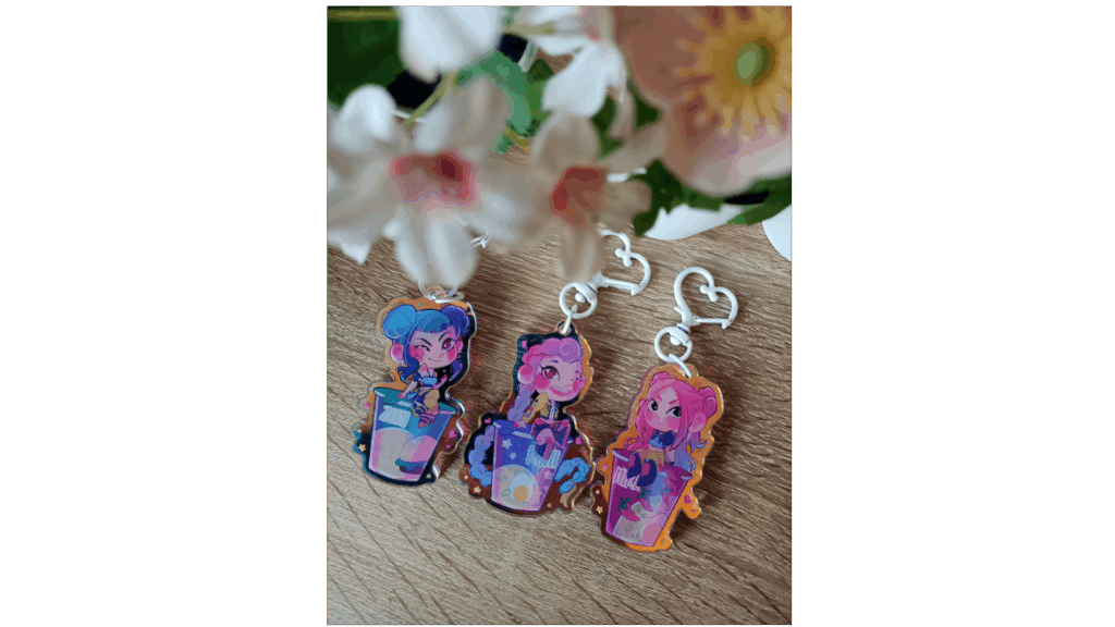 Demon hunter keychains