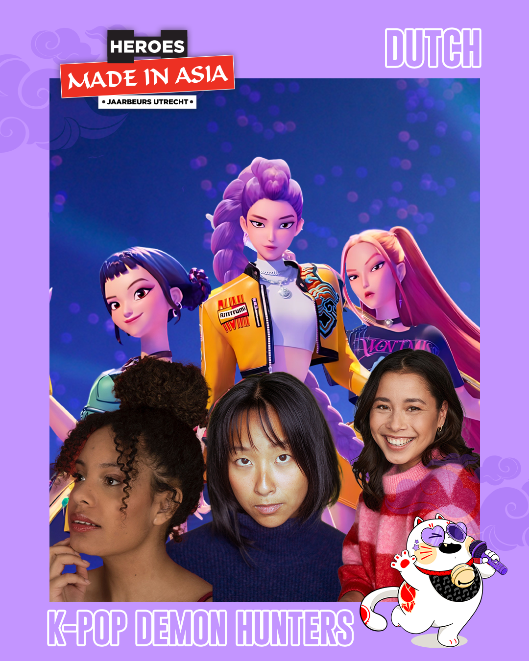 Meet the Dutch voices of HUNTR/X at Heroes Made in Asia 2026