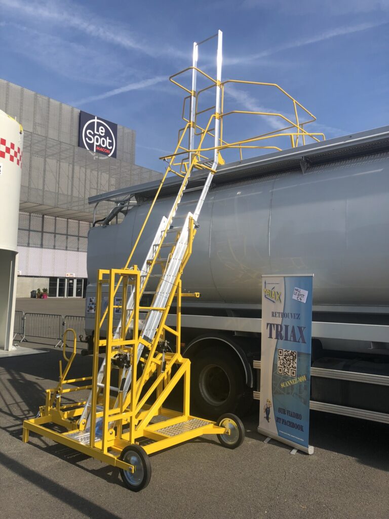 Mobiele laterale veiligheidsladder