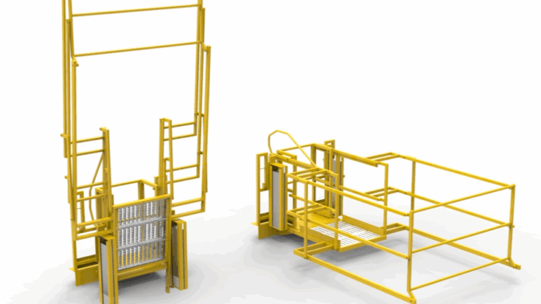 Volledig opklapbaare loopbrug