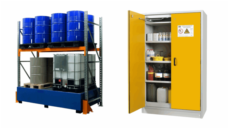 Metalen of polyethyleen opvangbakken voor gevaarlijke stoffen