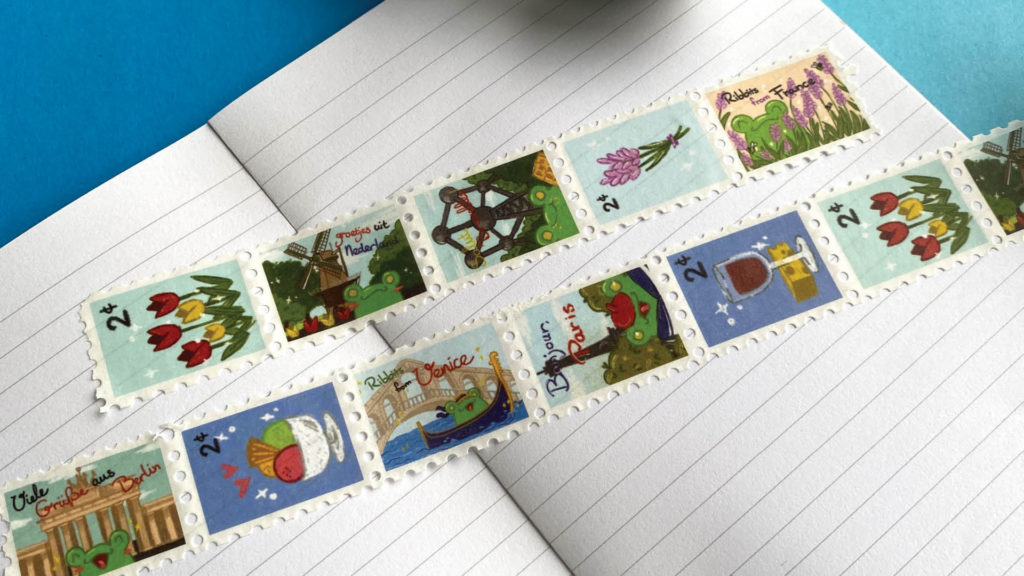 European Vacation stamp washi tape