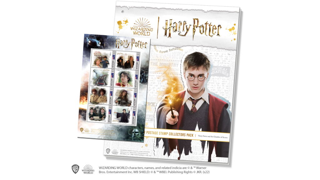 The Complete & Official Harry Potter Postage Stamp Collectors Pack “Harry Potter and the Chamber of Secrets”